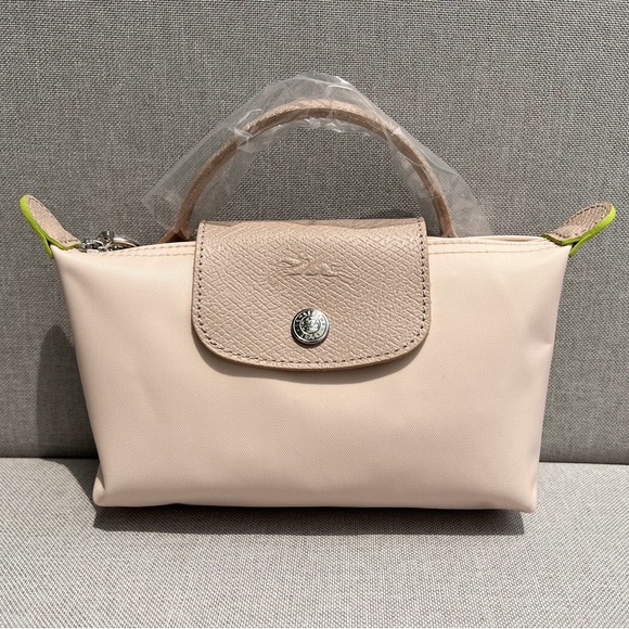 Longchamp Le Pliage Women's Off-White Canvas Mini Shoulder Bag - Picture 1 of 9